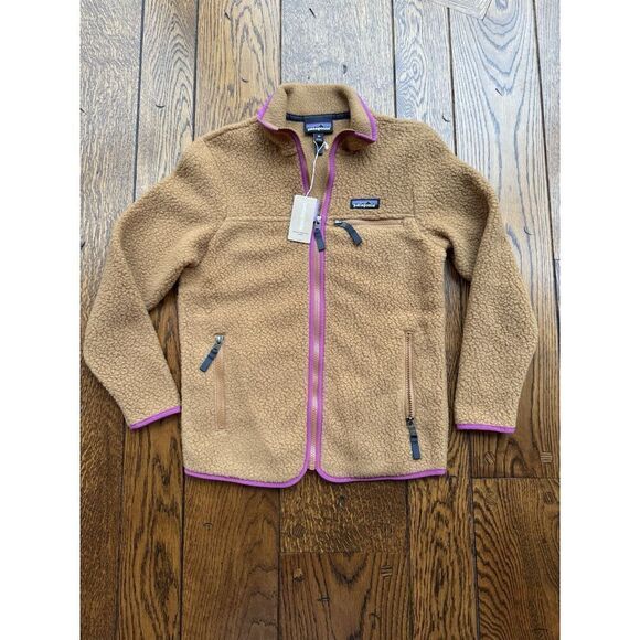 Patagonia Women’s Retro Pile Fleece Jacket XS Nest Brown NWT Retail $149 - Picture 1 of 7